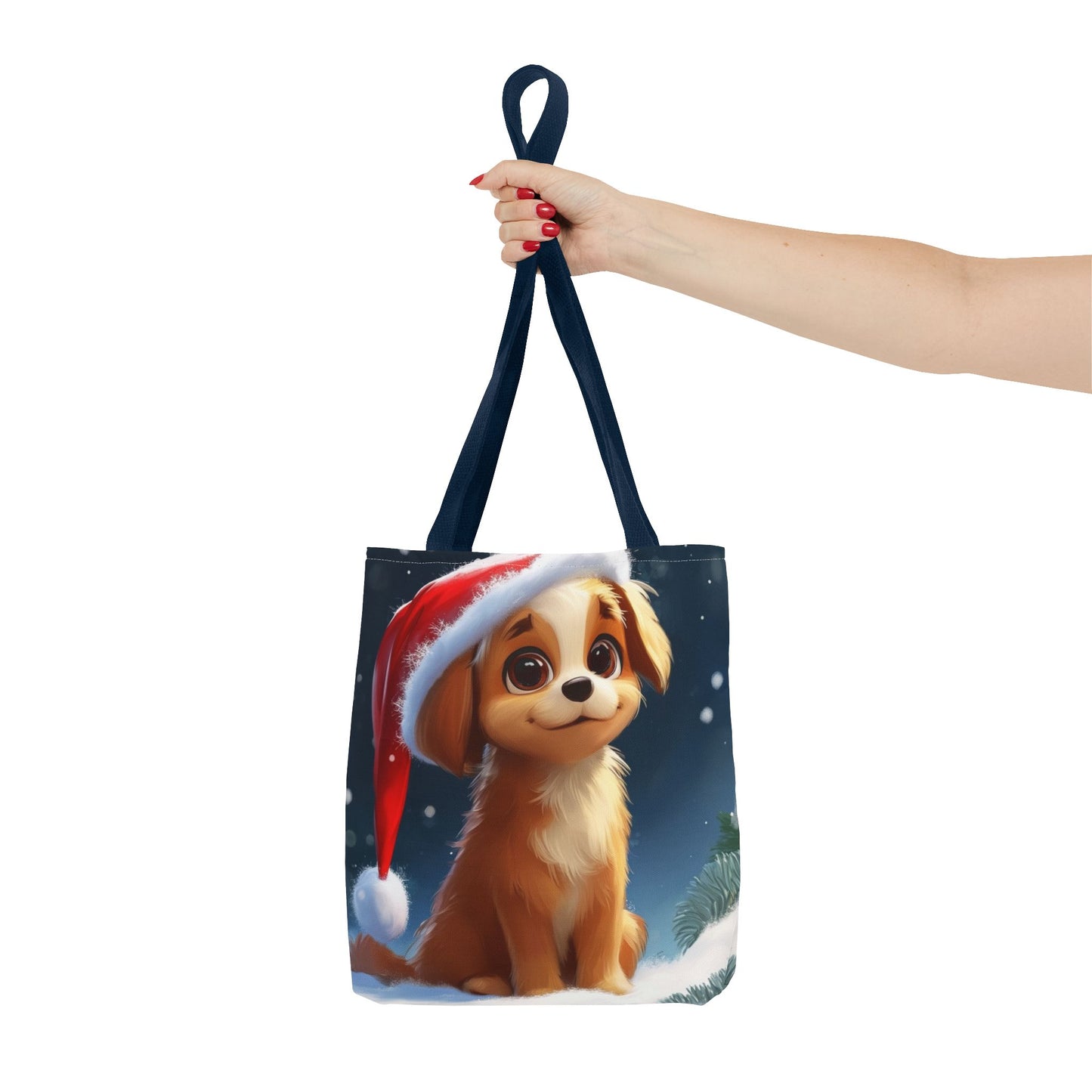 Cute Holiday Puppy Tote Bag (AOP)