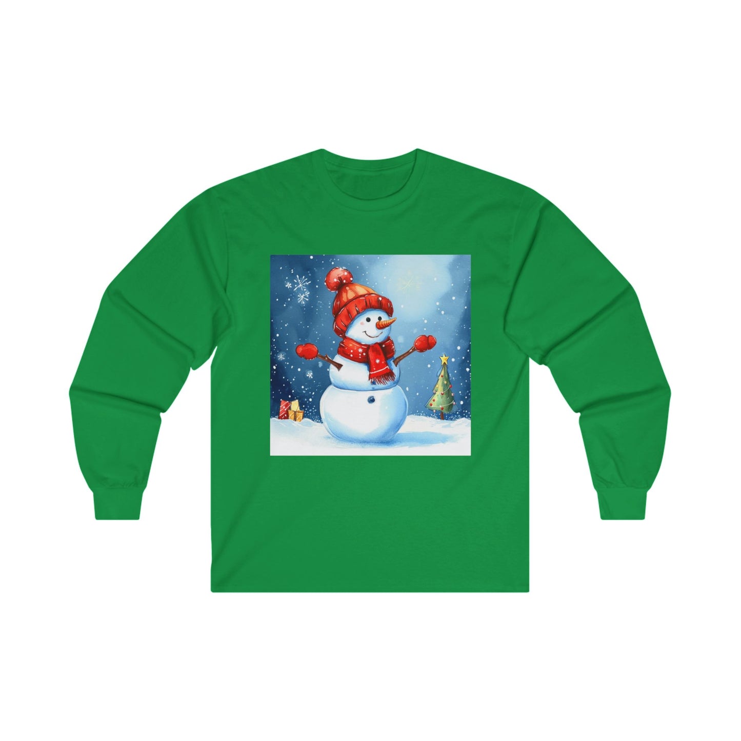 Cozy Snowman Unisex Ultra Cotton Long Sleeve Tee