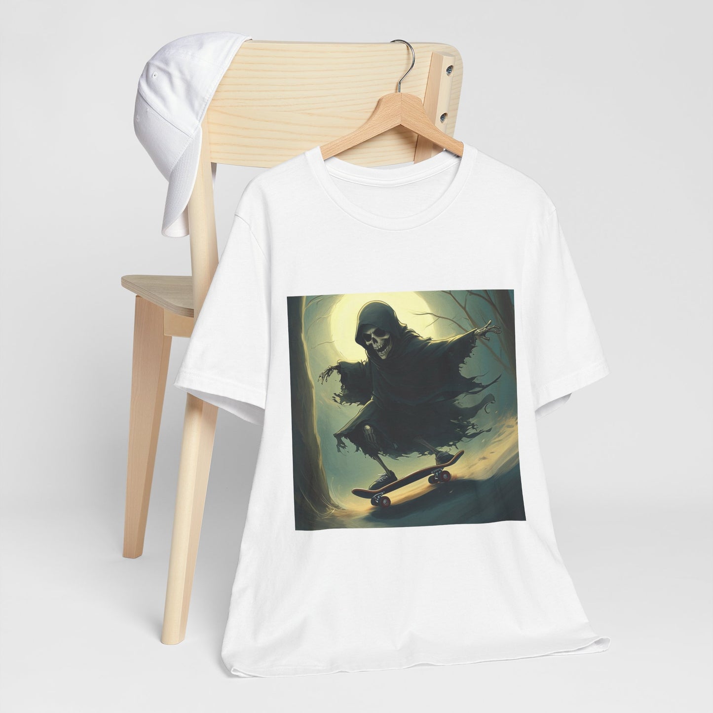 Downhill Skating Grim Reaper Unisex Jersey Short Sleeve Tee