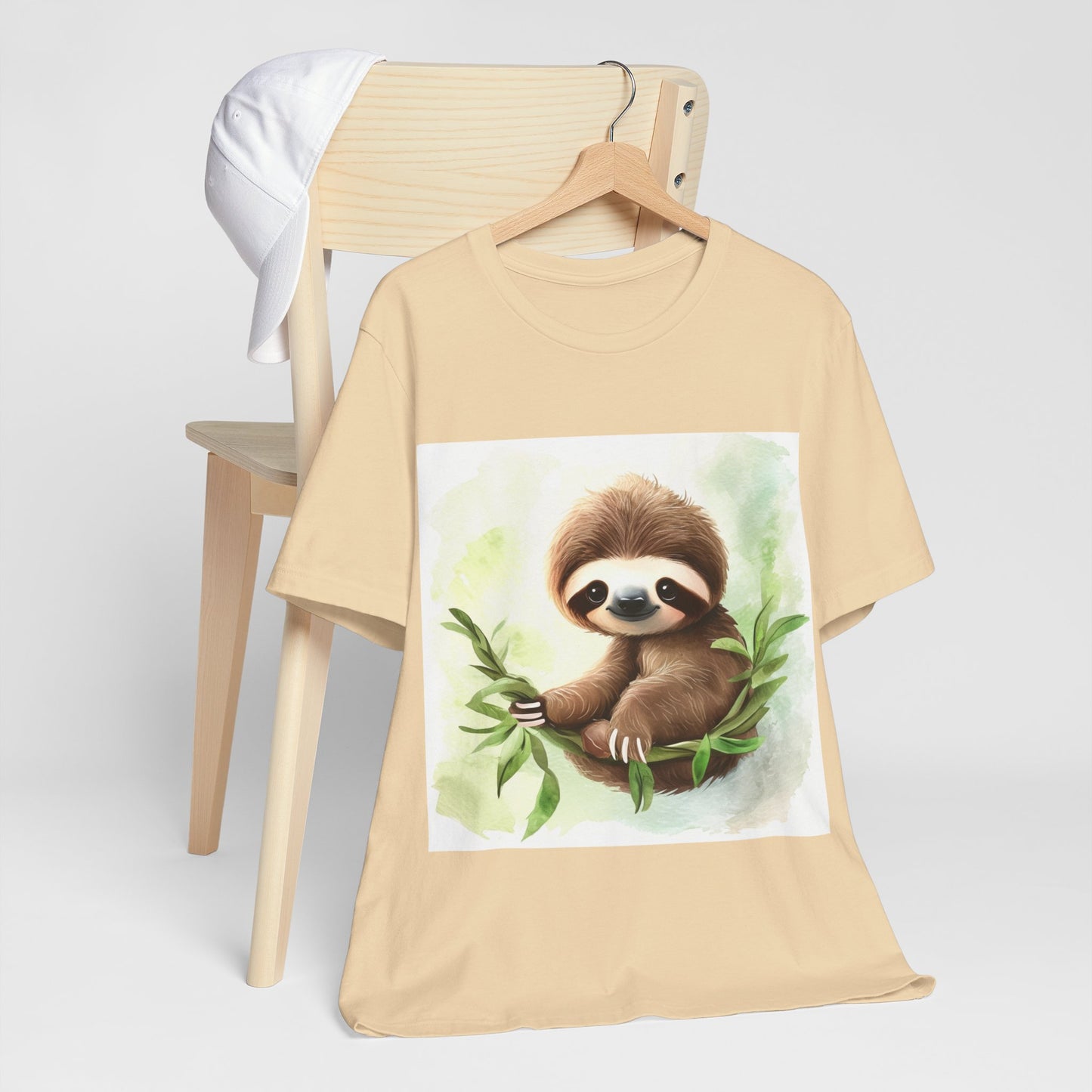 Playful Sloth Unisex Jersey Short Sleeve Tee