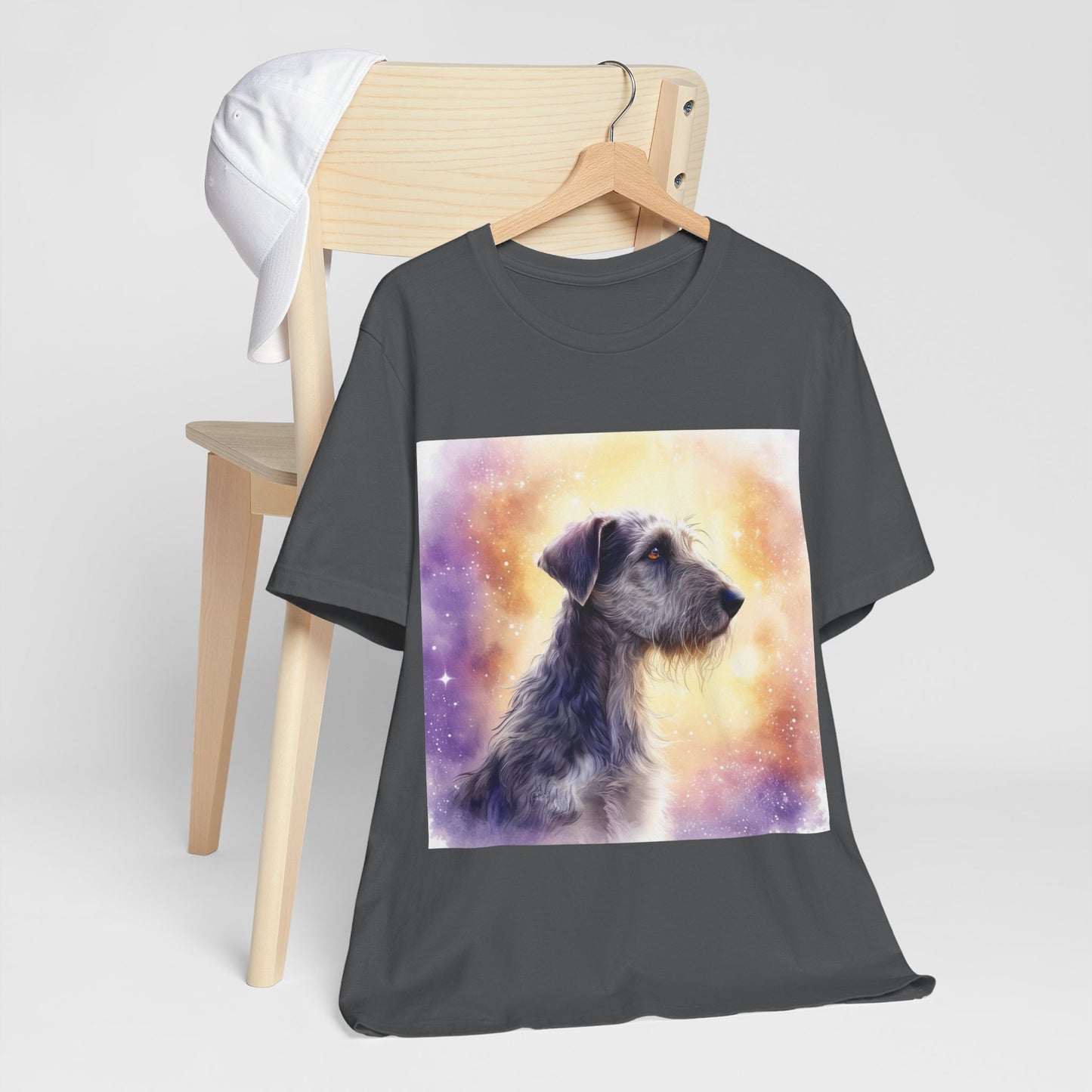 Watercolor Irish Wolf Hound Unisex Jersey Short Sleeve Tee