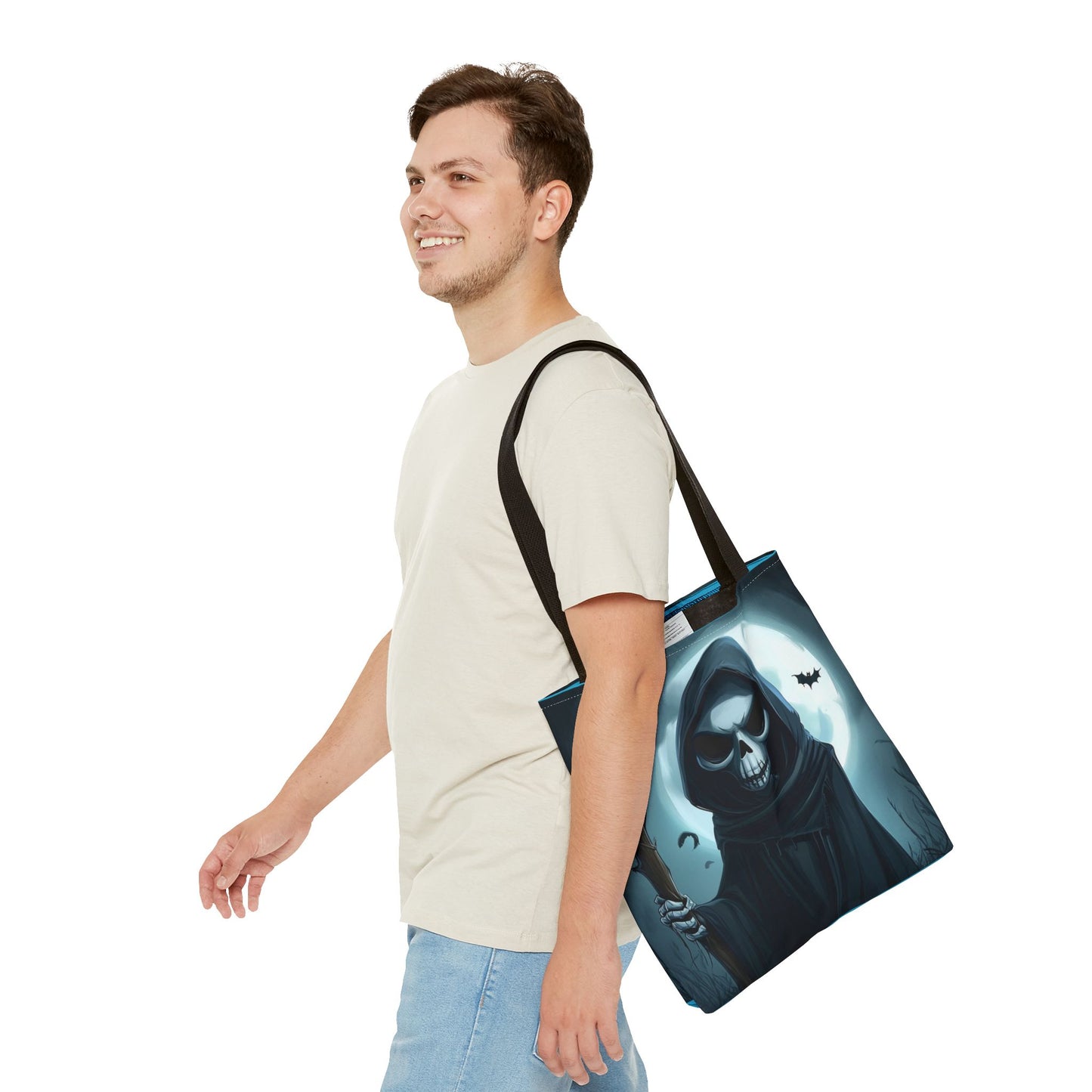 Spooky Grim Reaper Tote Bag (AOP)