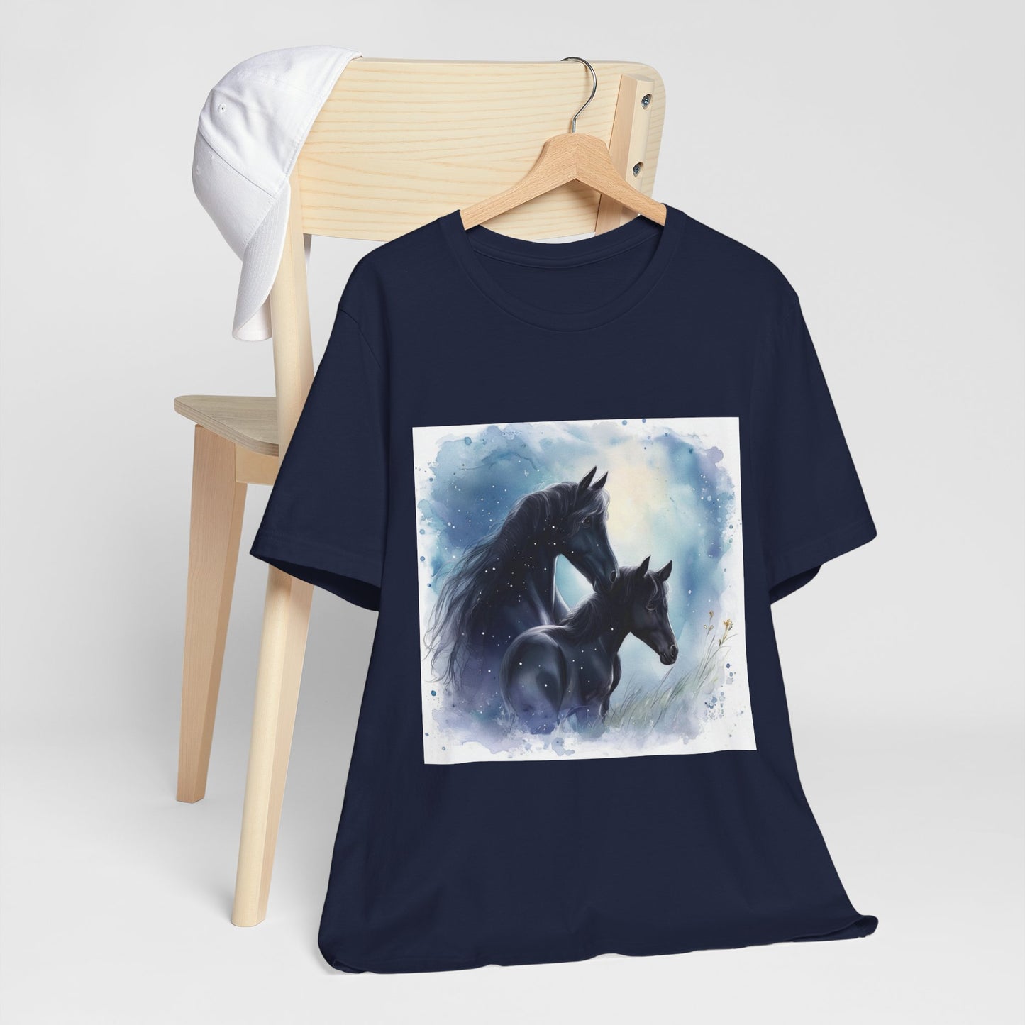 Black Horses Unisex Jersey Short Sleeve Tee