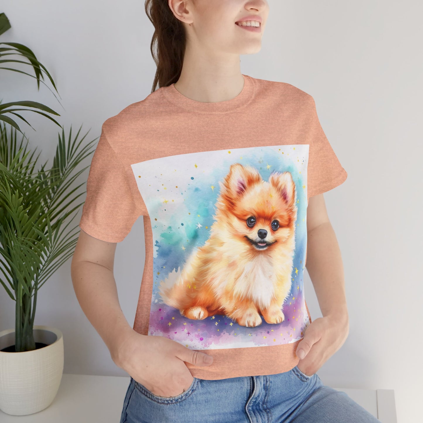 Pomeranian Unisex Jersey Short Sleeve Tee