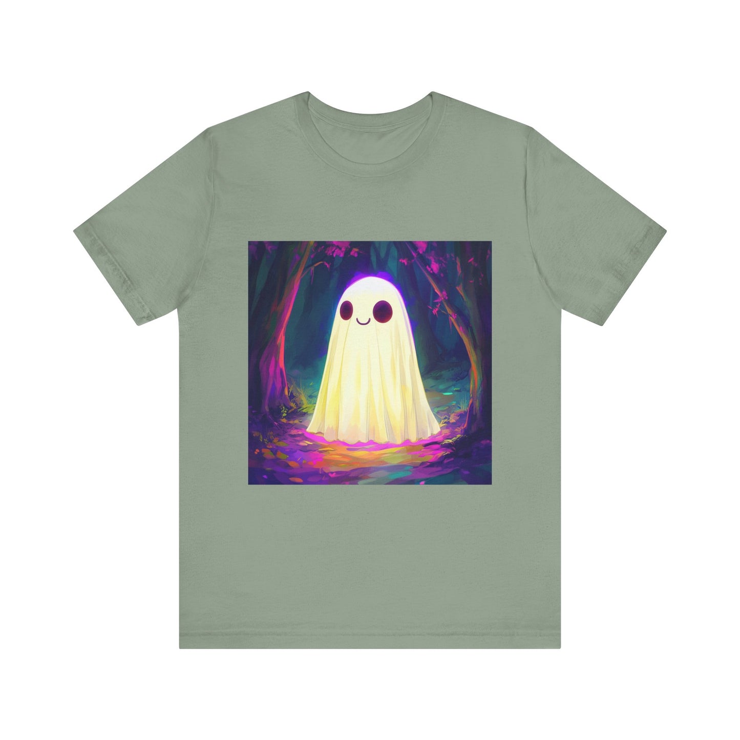 Cute Neon Ghost Unisex Jersey Short Sleeve Tee