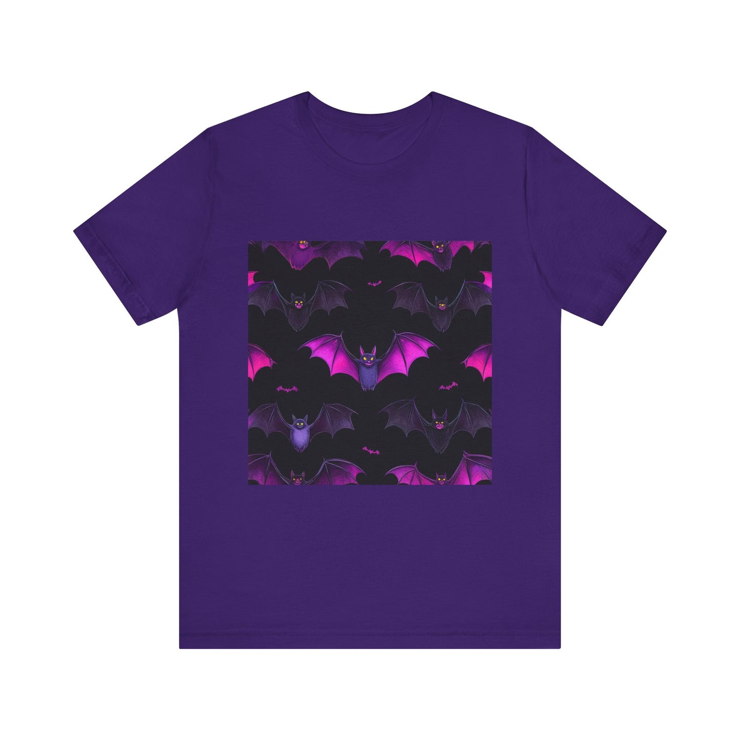 Halloween Bat Pattern Unisex Jersey Short Sleeve Tee