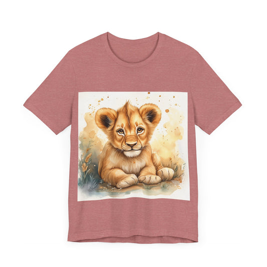 Cute Lion Cub Unisex Jersey Short Sleeve Tee