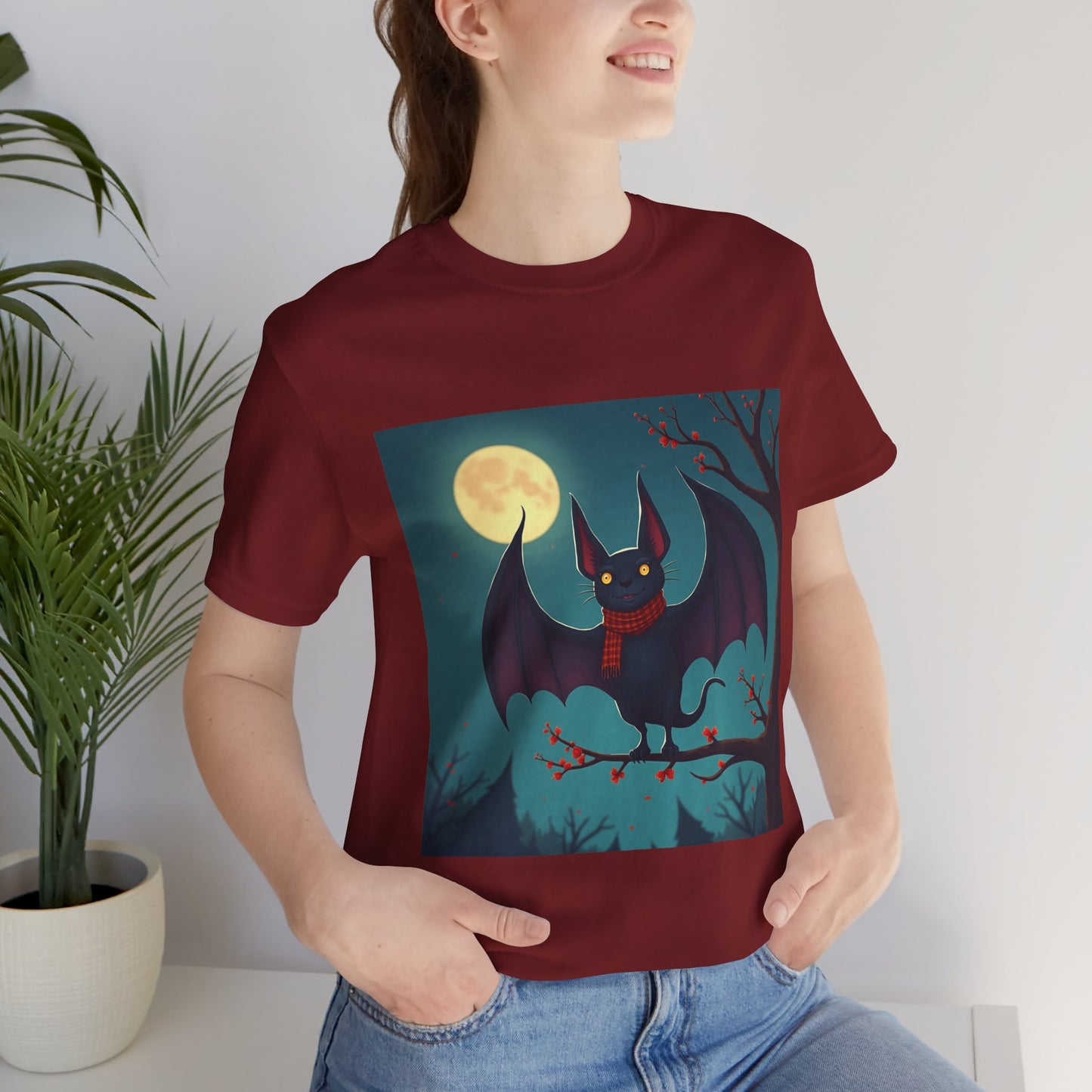 Cute Cold Bat Unisex Jersey Tee