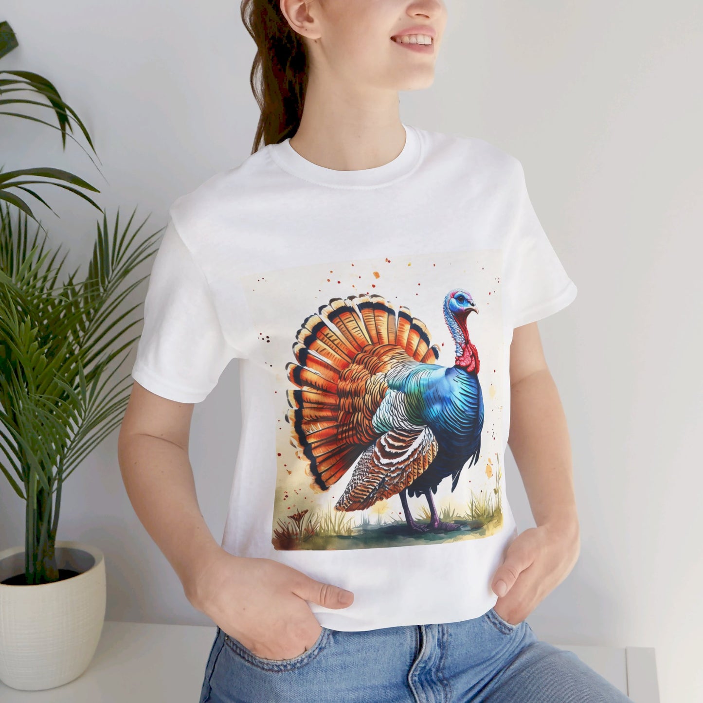 Cute Turkey Unisex Jersey Short Sleeve Tee