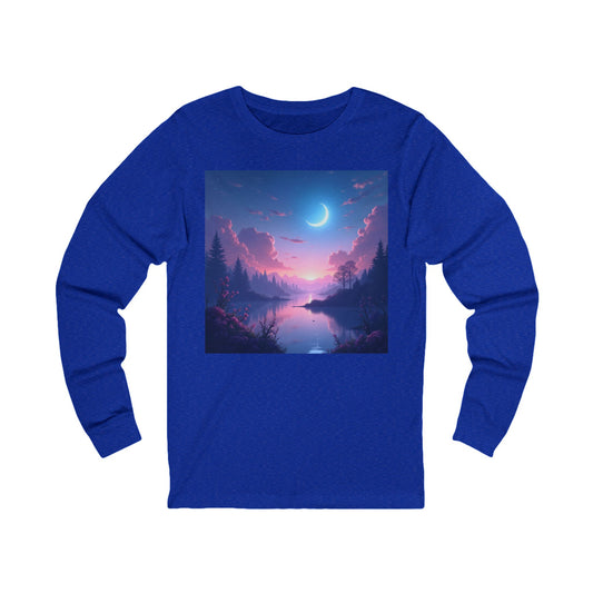 Serene Lake Unisex Jersey Long Sleeve Tee