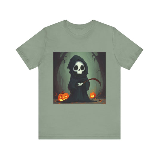 Spooky Forest Grim Reaper Unisex Jersey Short Sleeve Tee