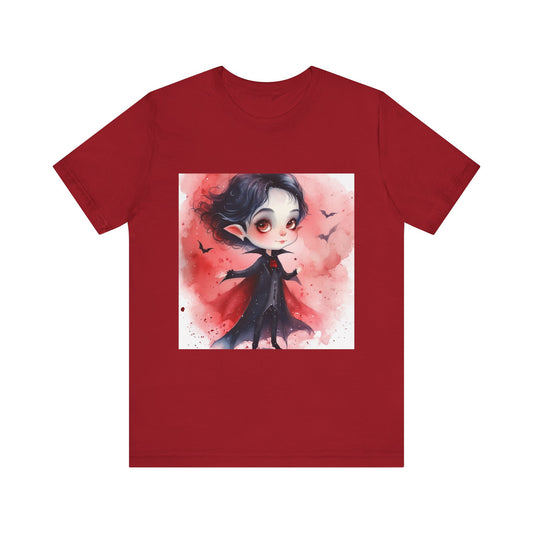 Cute Happy Vampire Unisex Jersey Short Sleeve Tee