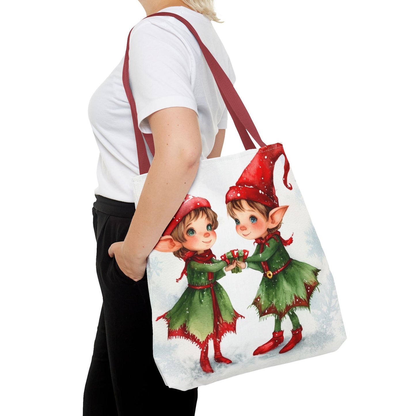 Cute Elves Tote Bag (AOP)