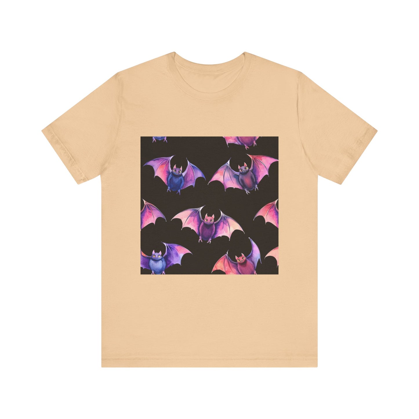 Bright Bat Pattern Unisex Jersey Short Sleeve Tee