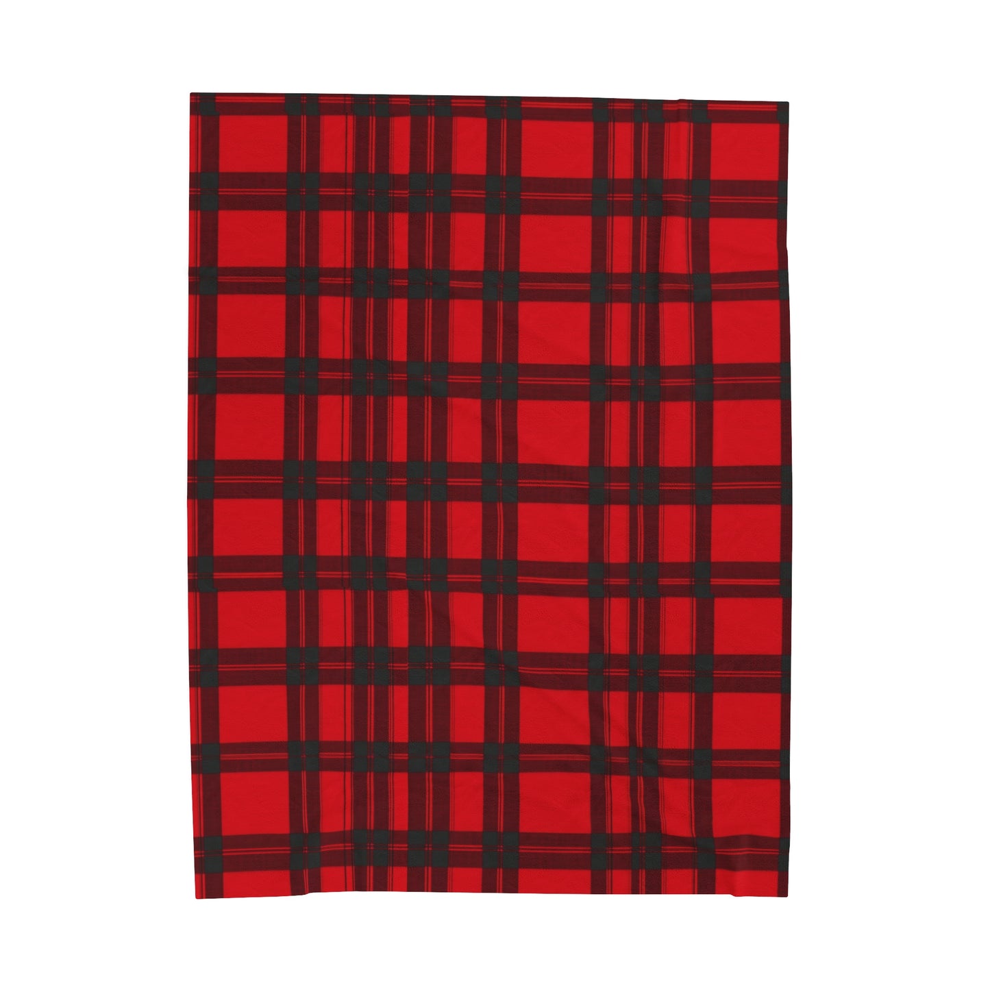 Cozy Plaid Velveteen Plush Blanket