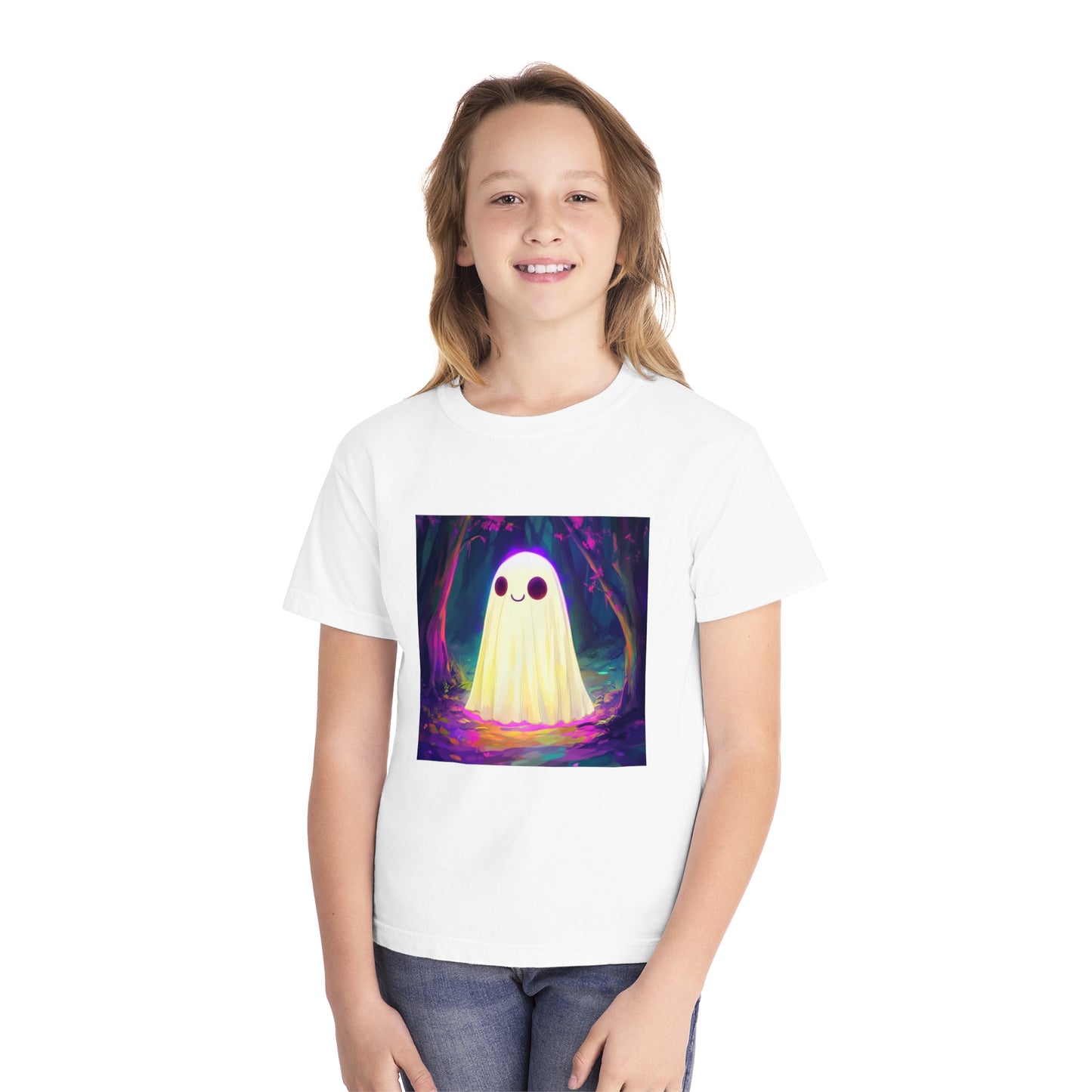 Cute Neon Ghost Youth Midweight Tee