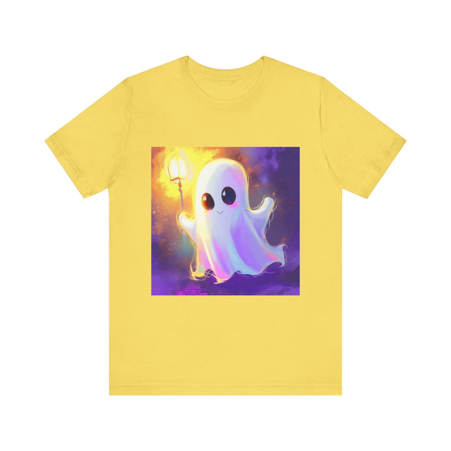 Cute Cartoon Ghost Unisex Jersey Short Sleeve Tee