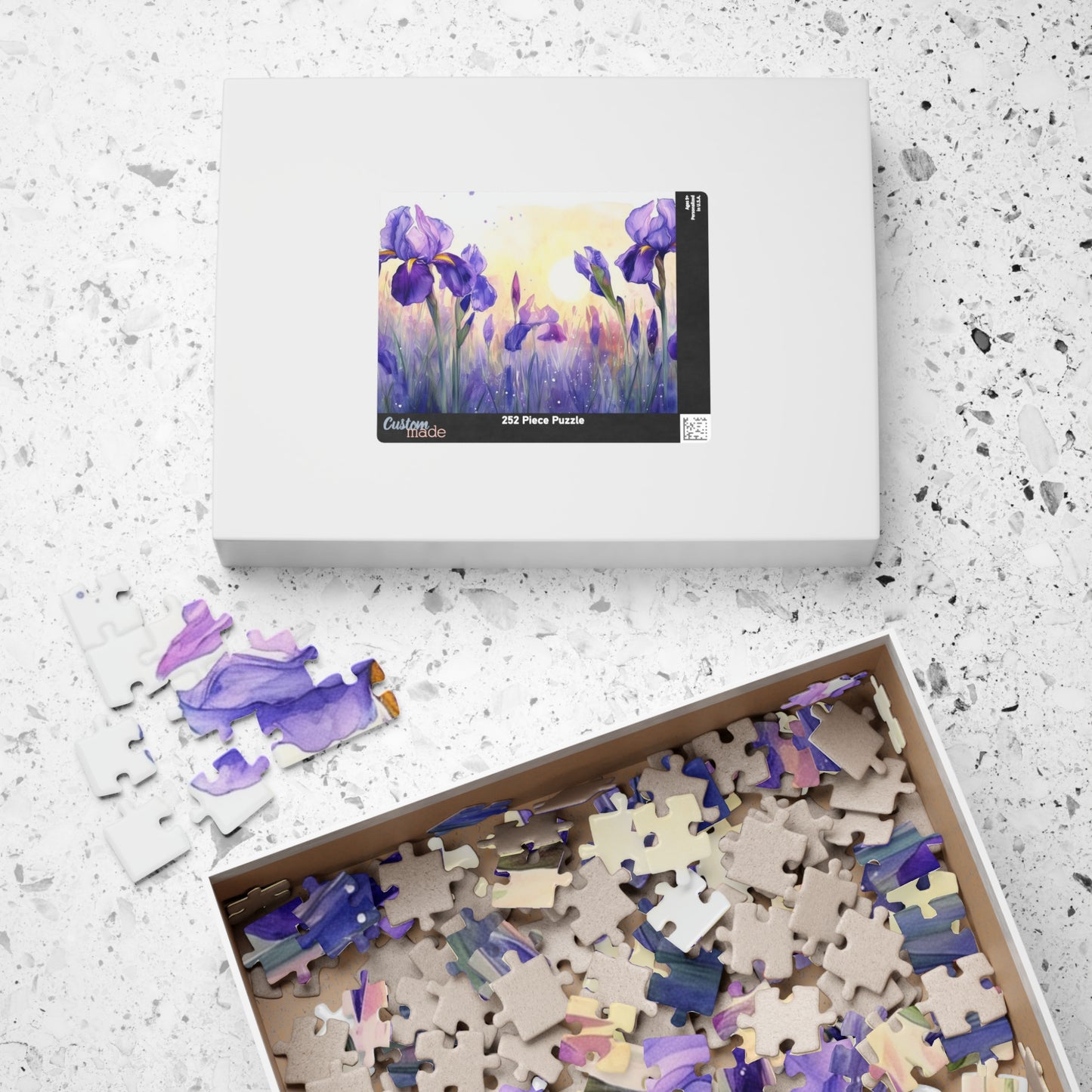 Beautiful Iris Painting Puzzle (110, 252, 520, 1014-piece)