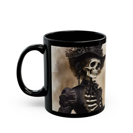 Victorian Skeletons Black Mug (11oz, 15oz)