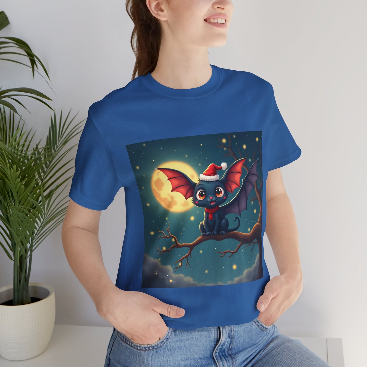 Adorable Festive Winter Bat Unisex Jersey Tee