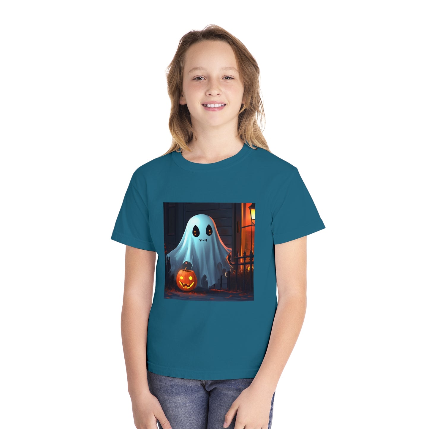 Ghost Trick or Treating Youth Midweight Tee