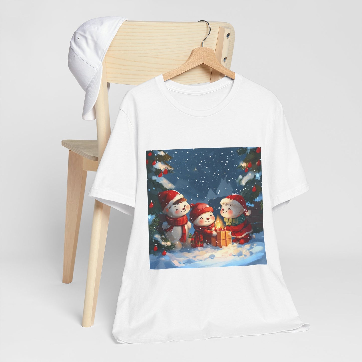 Cute Snowmen Unisex Jersey Short Sleeve Tee