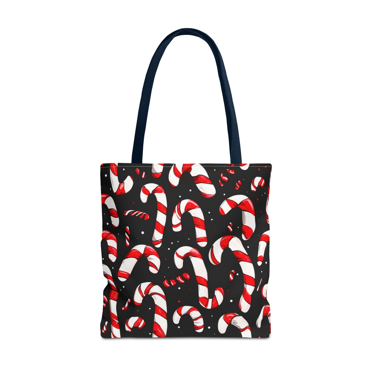 Cartoon Candy Canes Tote Bag (AOP)