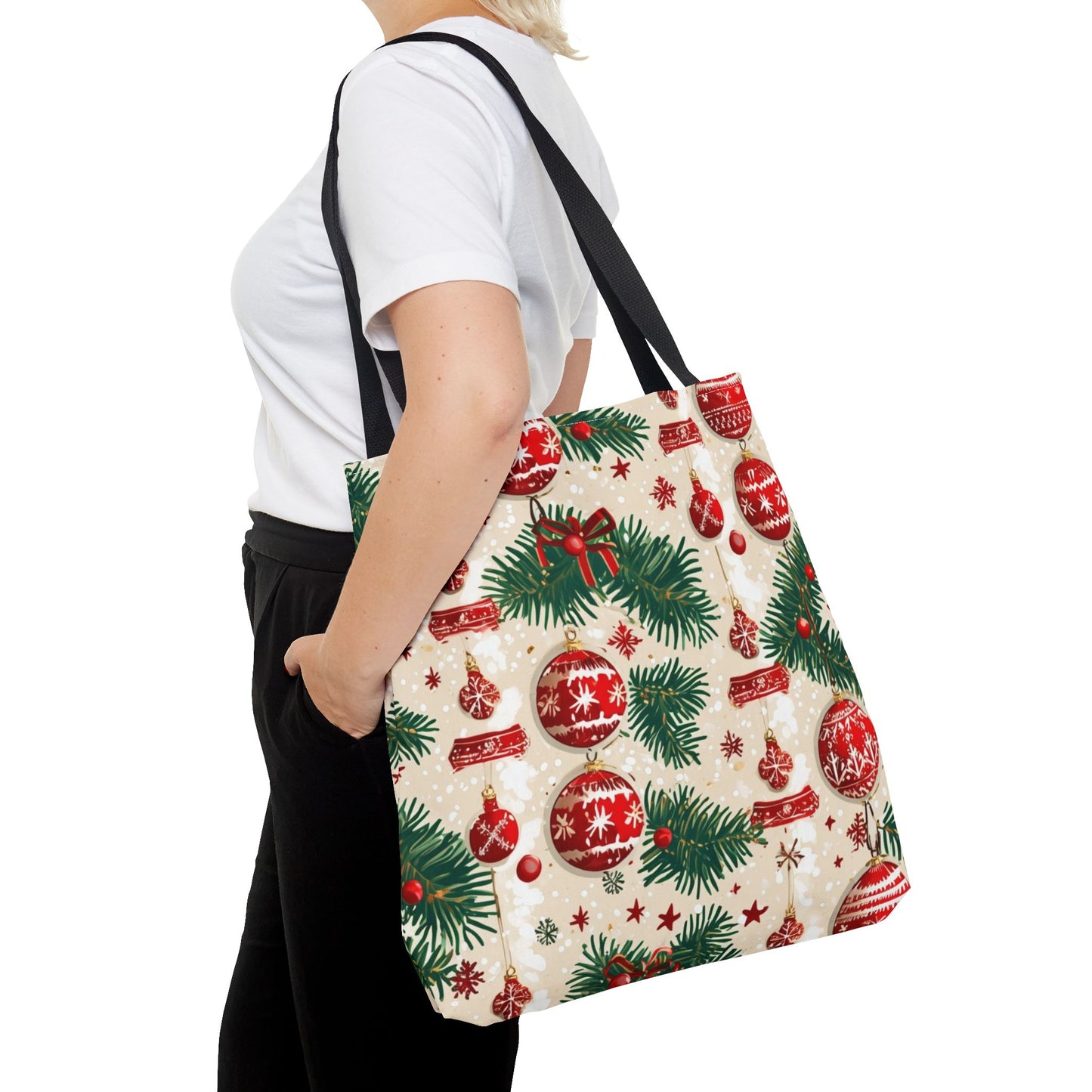 Garland Ornament Pattern Tote Bag (AOP)