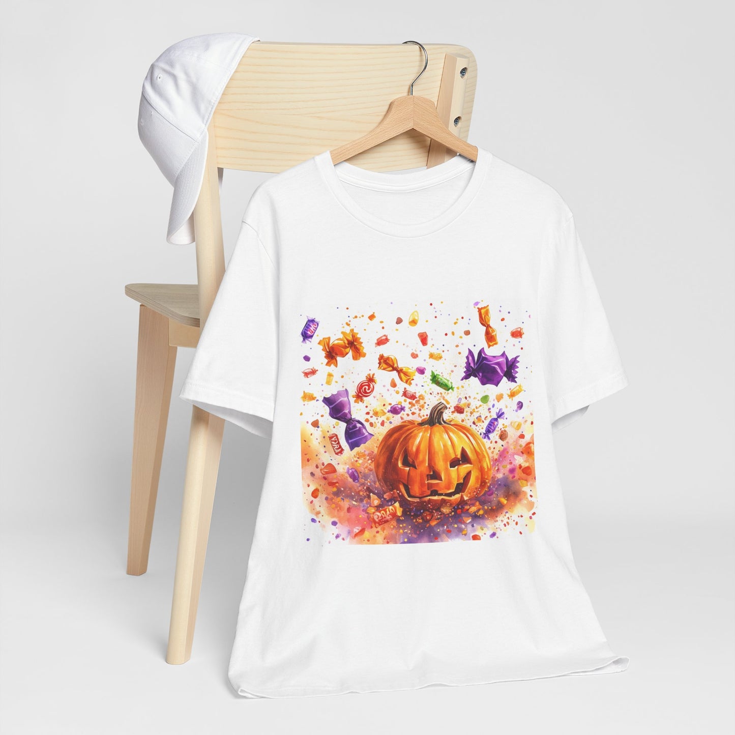 Jack o Lantern Candy Unisex Jersey Short Sleeve Tee