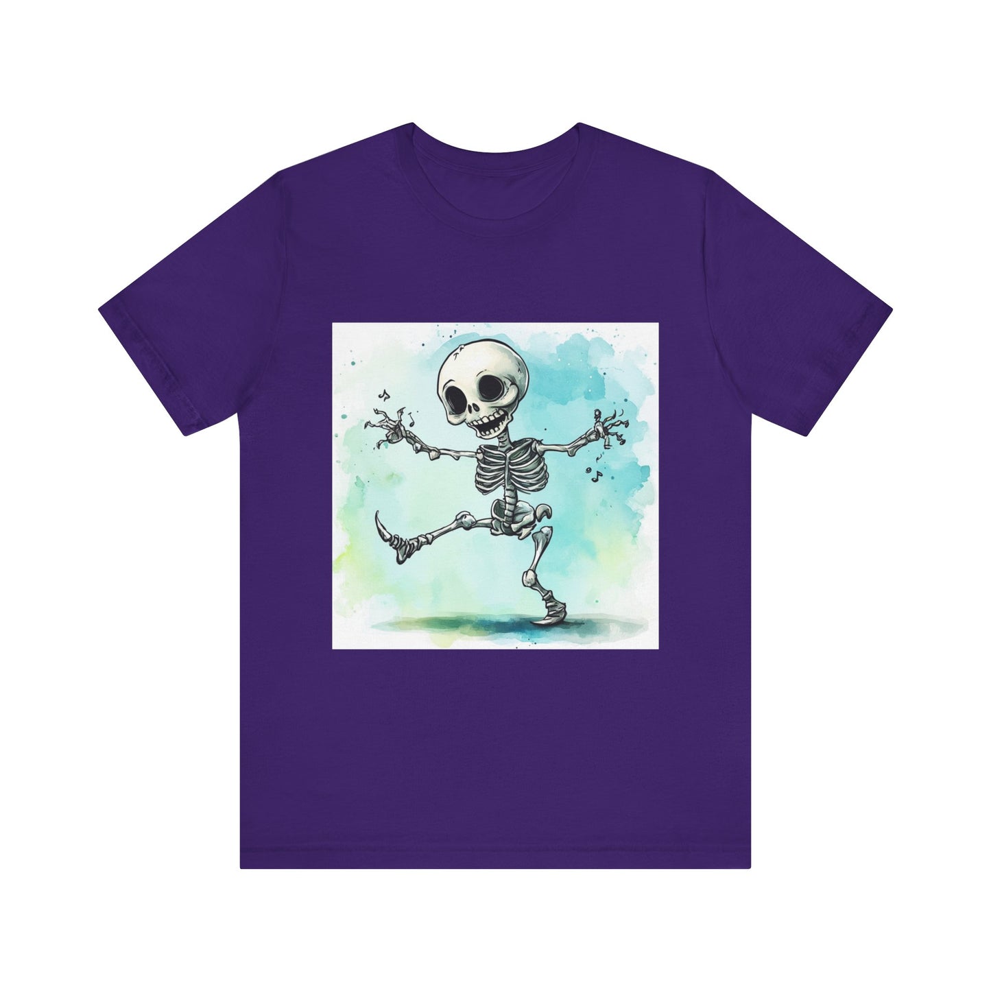 Happy Cute Skeleton Unisex Jersey Short Sleeve Tee