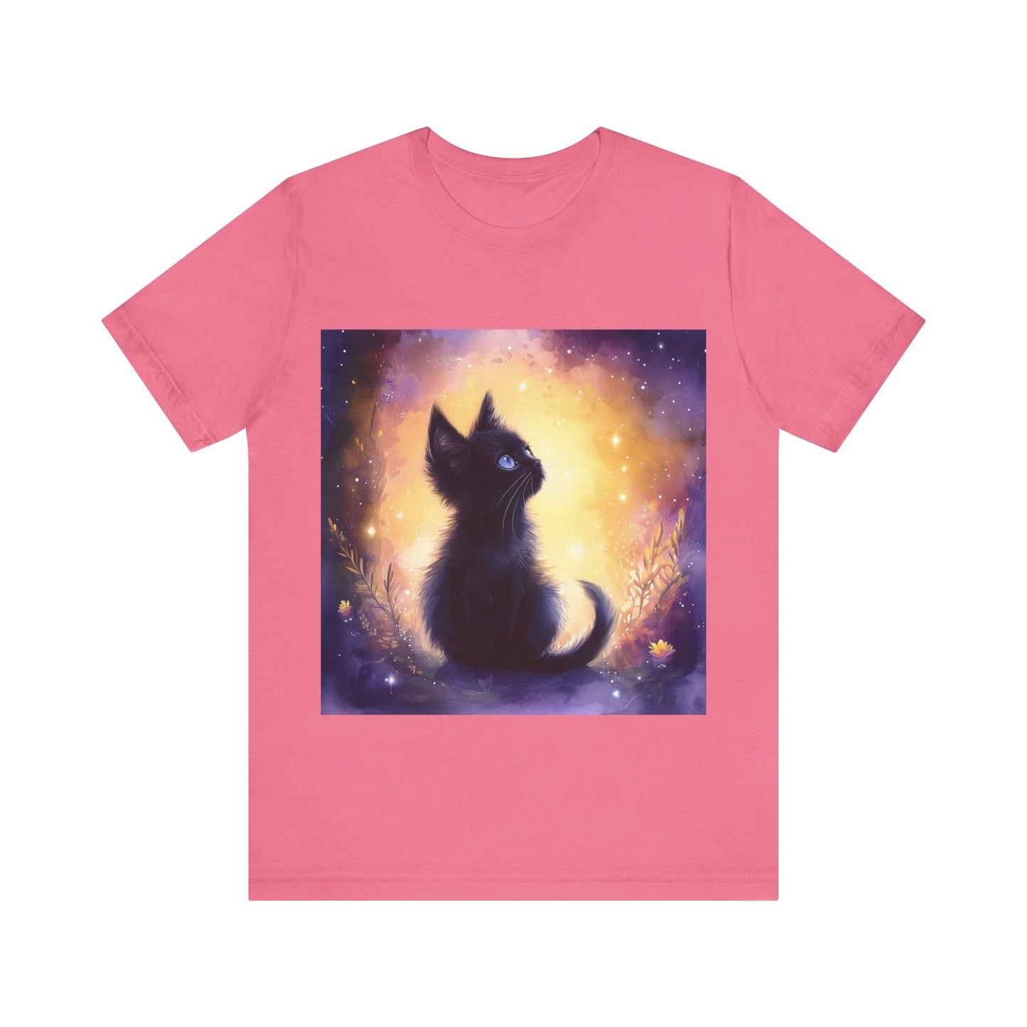 Galaxy Black Kitten Unisex Jersey Short Sleeve Tee