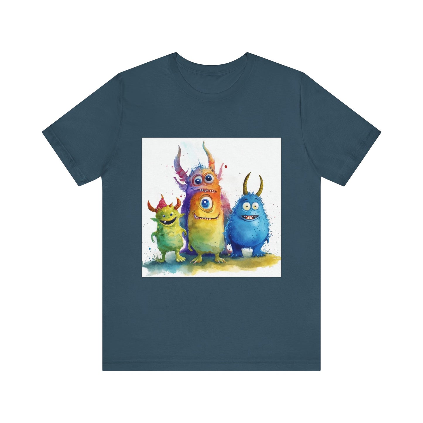 Funny Cartoon Monsters Unisex Jersey Short Sleeve Tee