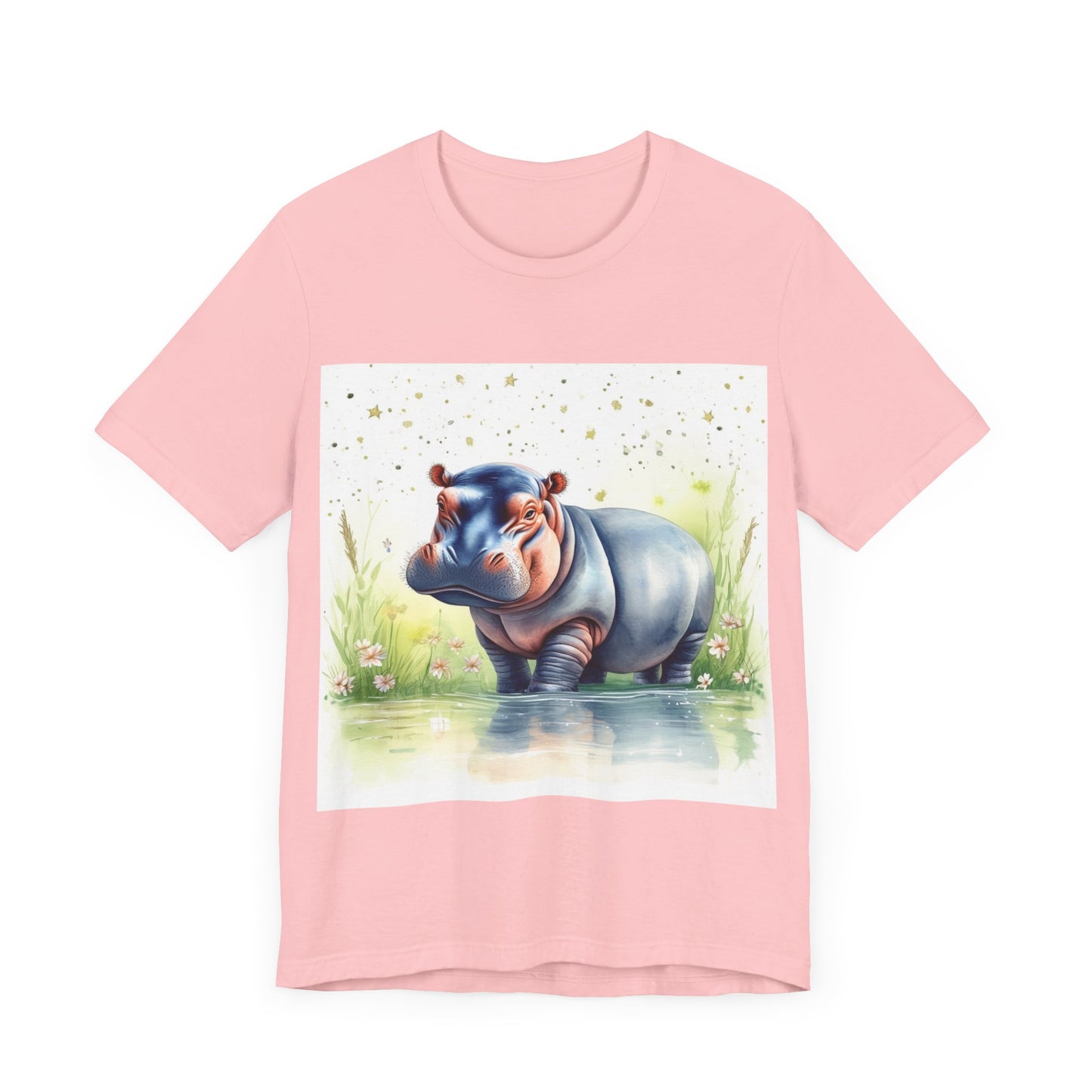 Cute Hippo Unisex Jersey Short Sleeve Tee