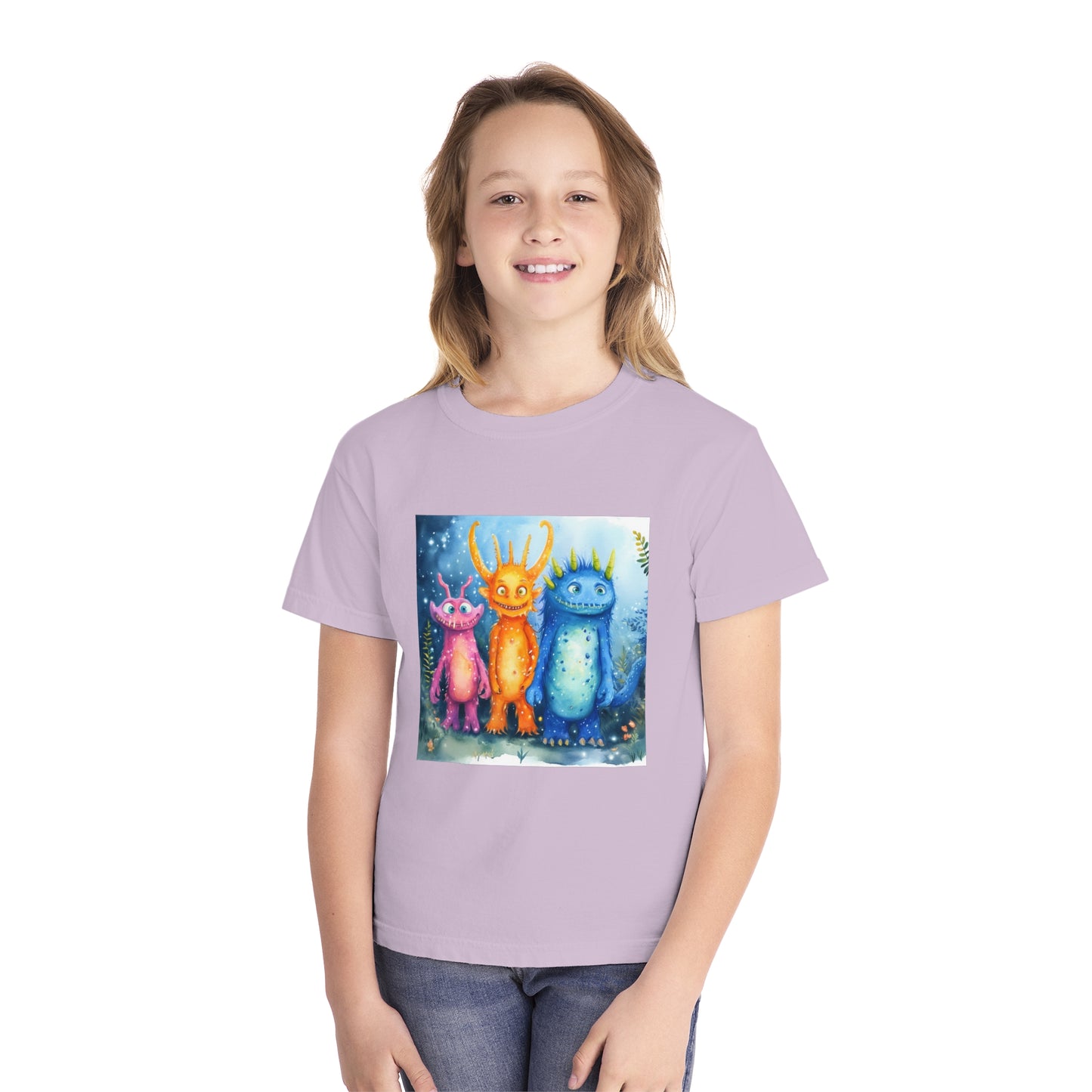 Cute Funny Monsters Youth Midweight Tee