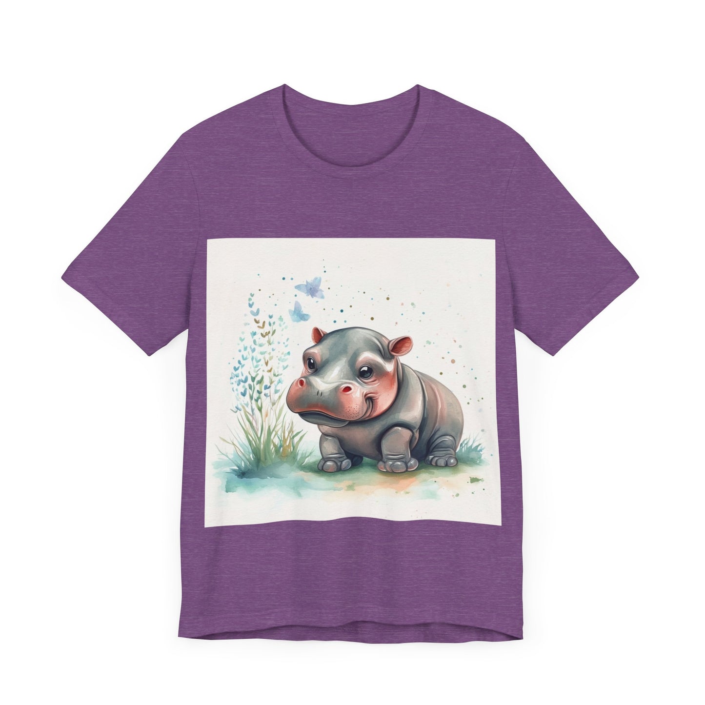 Adorable Hippo Unisex Jersey Short Sleeve Tee