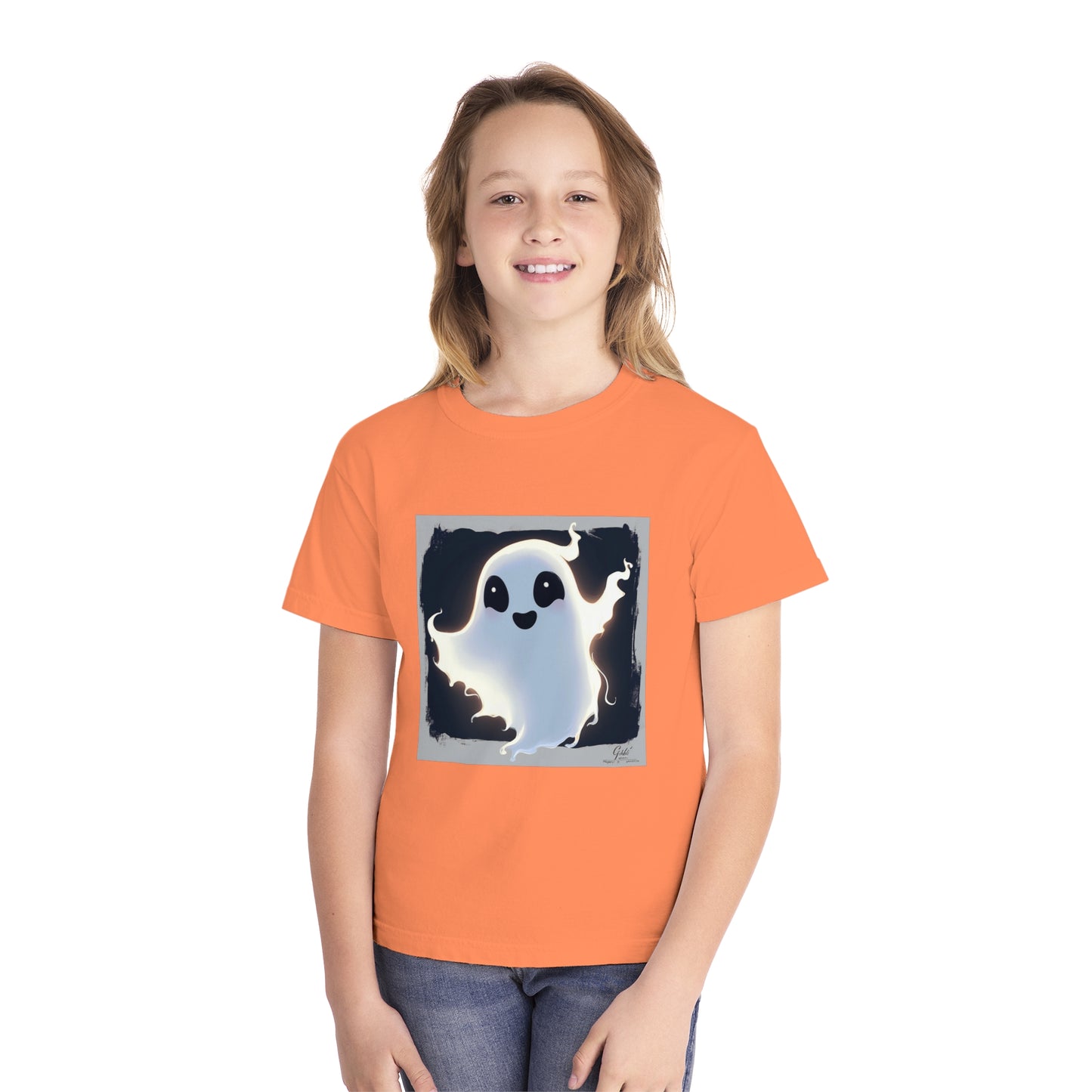 Cute Happy Ghost Youth Midweight Tee