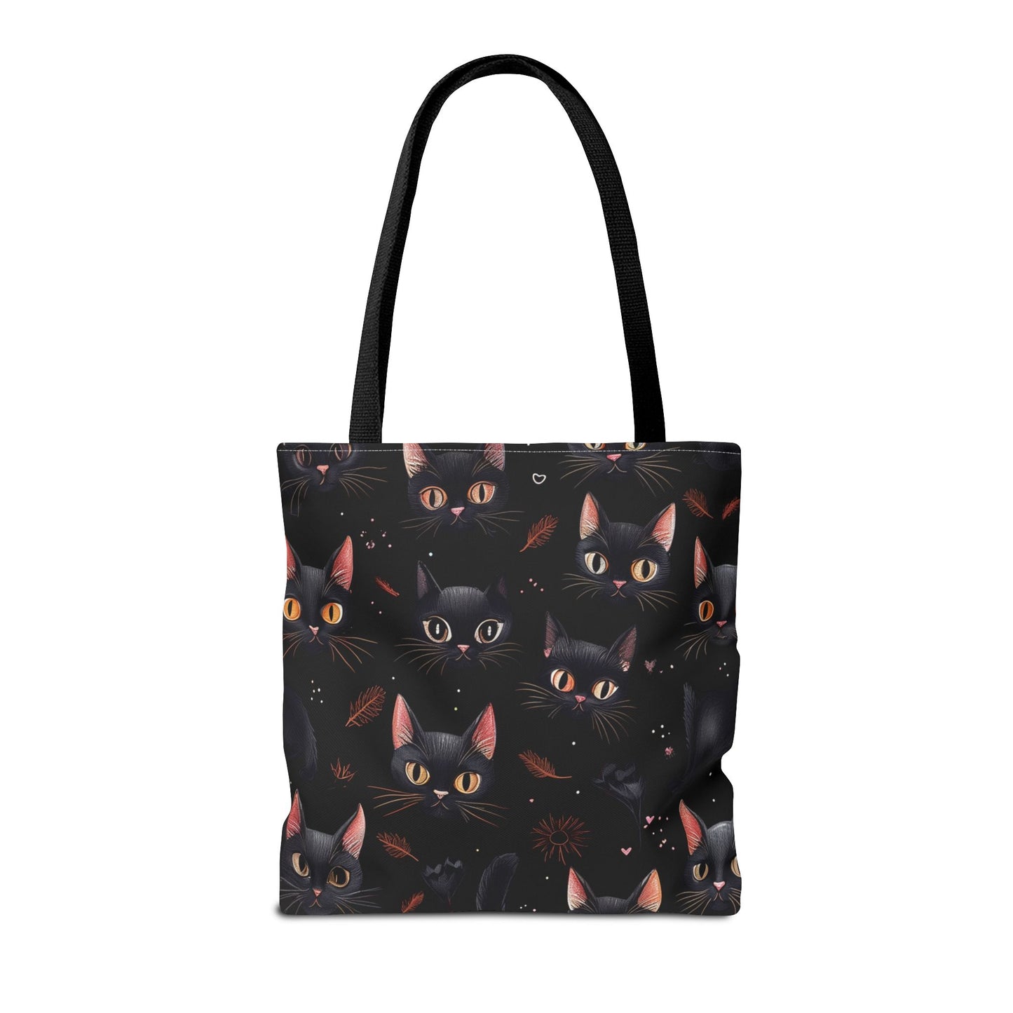 Cute Black Cat Pattern Tote Bag (AOP)