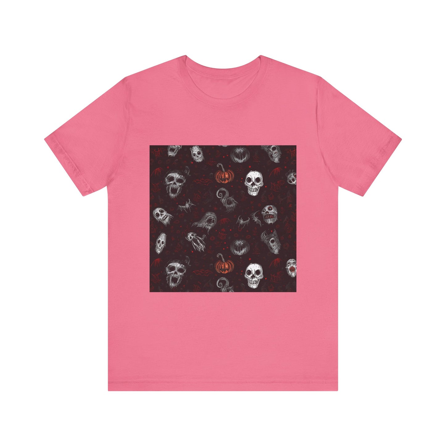 Scary Halloween Pattern Unisex Jersey Short Sleeve Tee