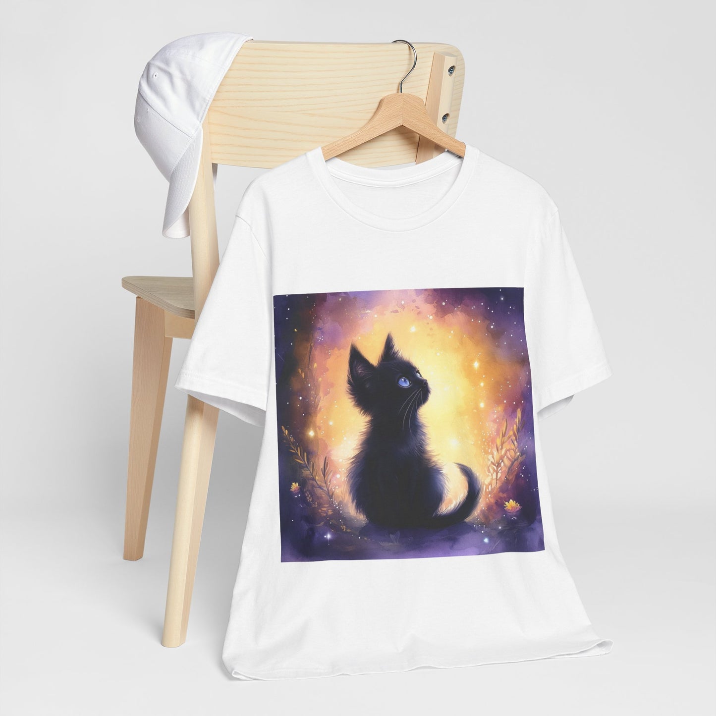 Galaxy Black Kitten Unisex Jersey Short Sleeve Tee