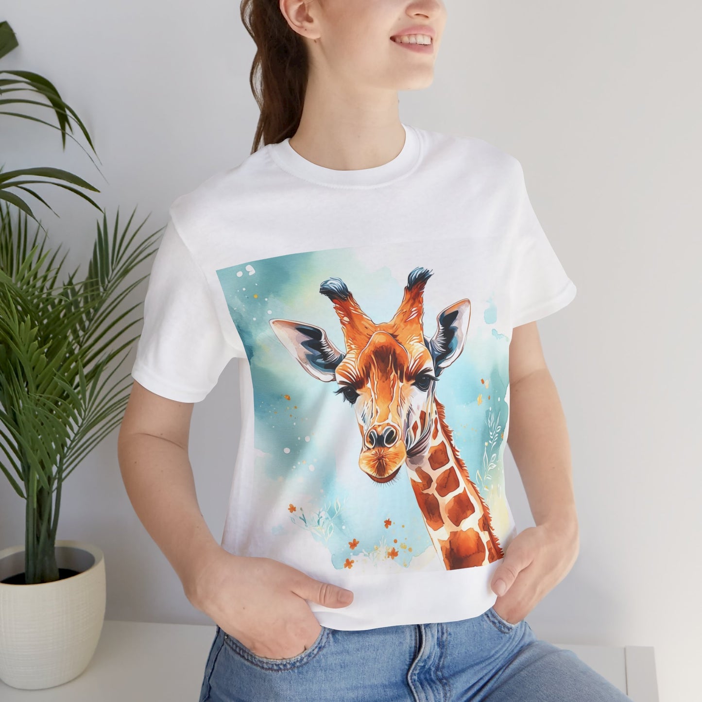 Cute Giraffe Unisex Jersey Short Sleeve Tee