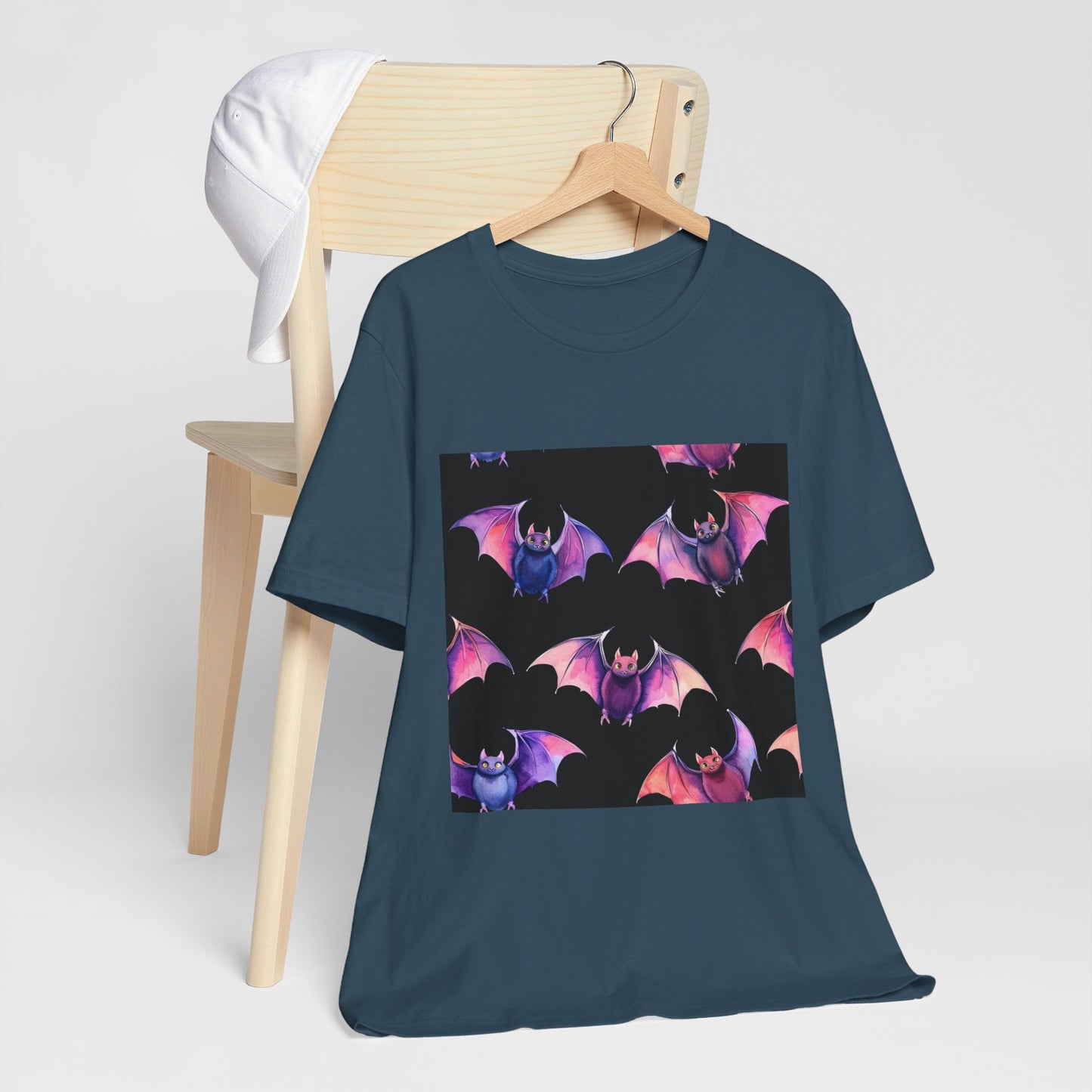 Bright Bat Pattern Unisex Jersey Short Sleeve Tee