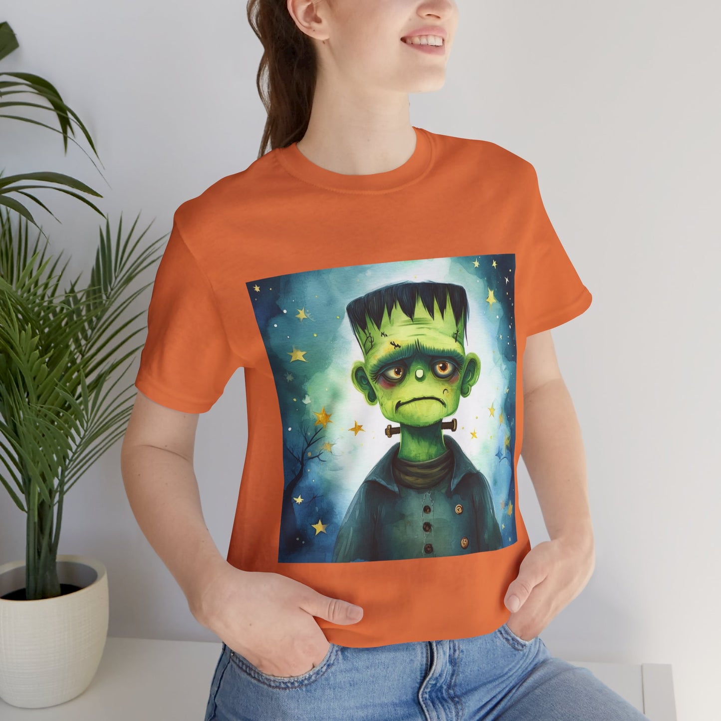 Cute Frankenstein Monster Unisex Jersey Short Sleeve Tee