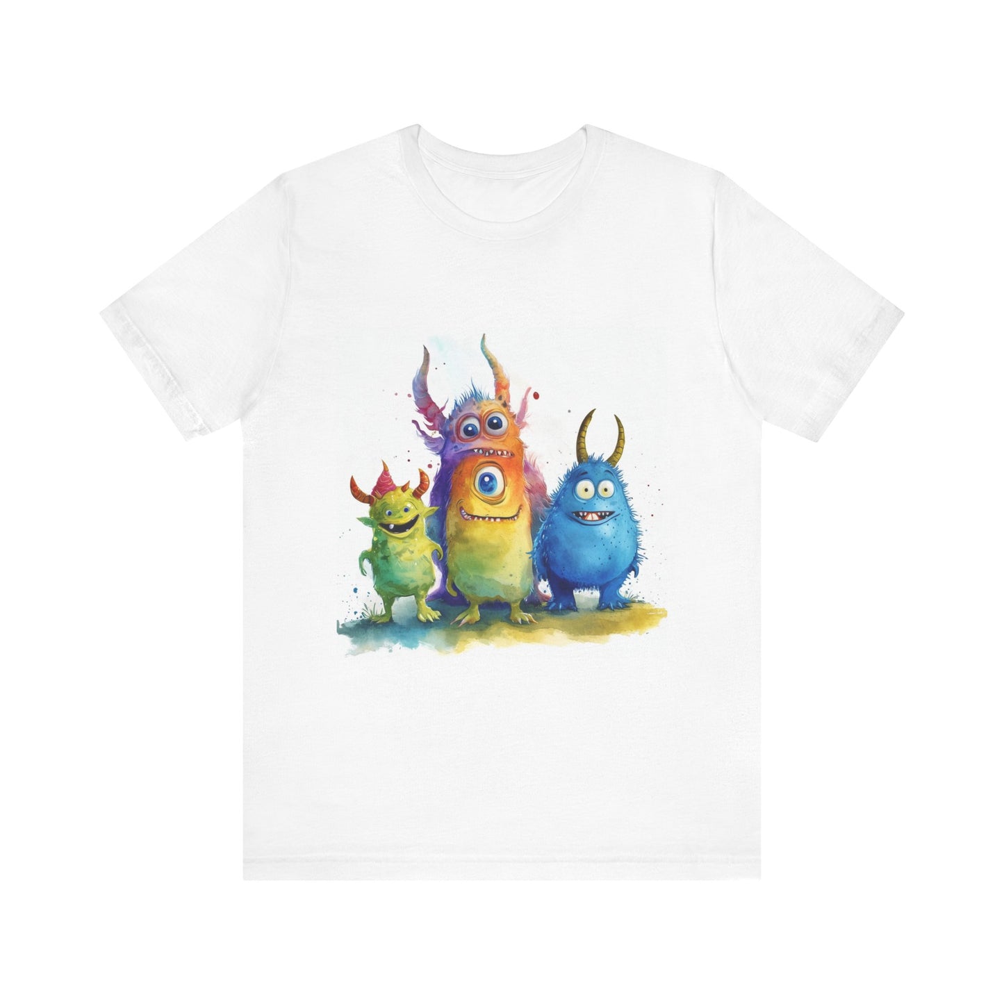 Funny Cartoon Monsters Unisex Jersey Short Sleeve Tee