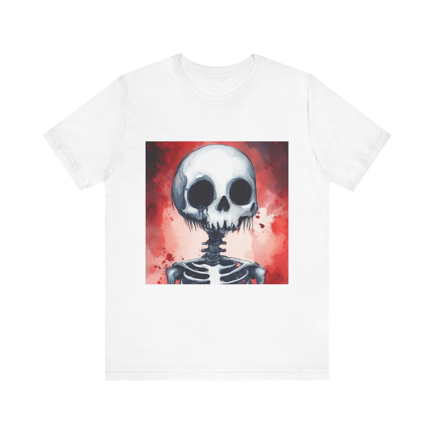 Red Skeleton Unisex Jersey Short Sleeve Tee