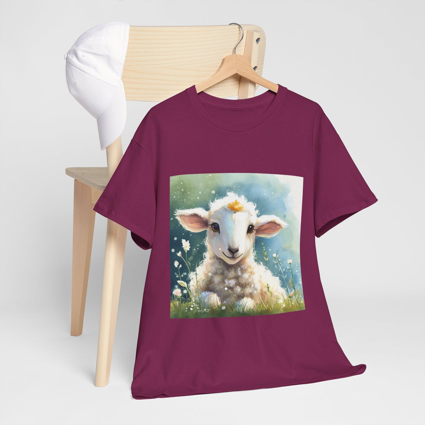 Cute Lamb Unisex Heavy Cotton Tee