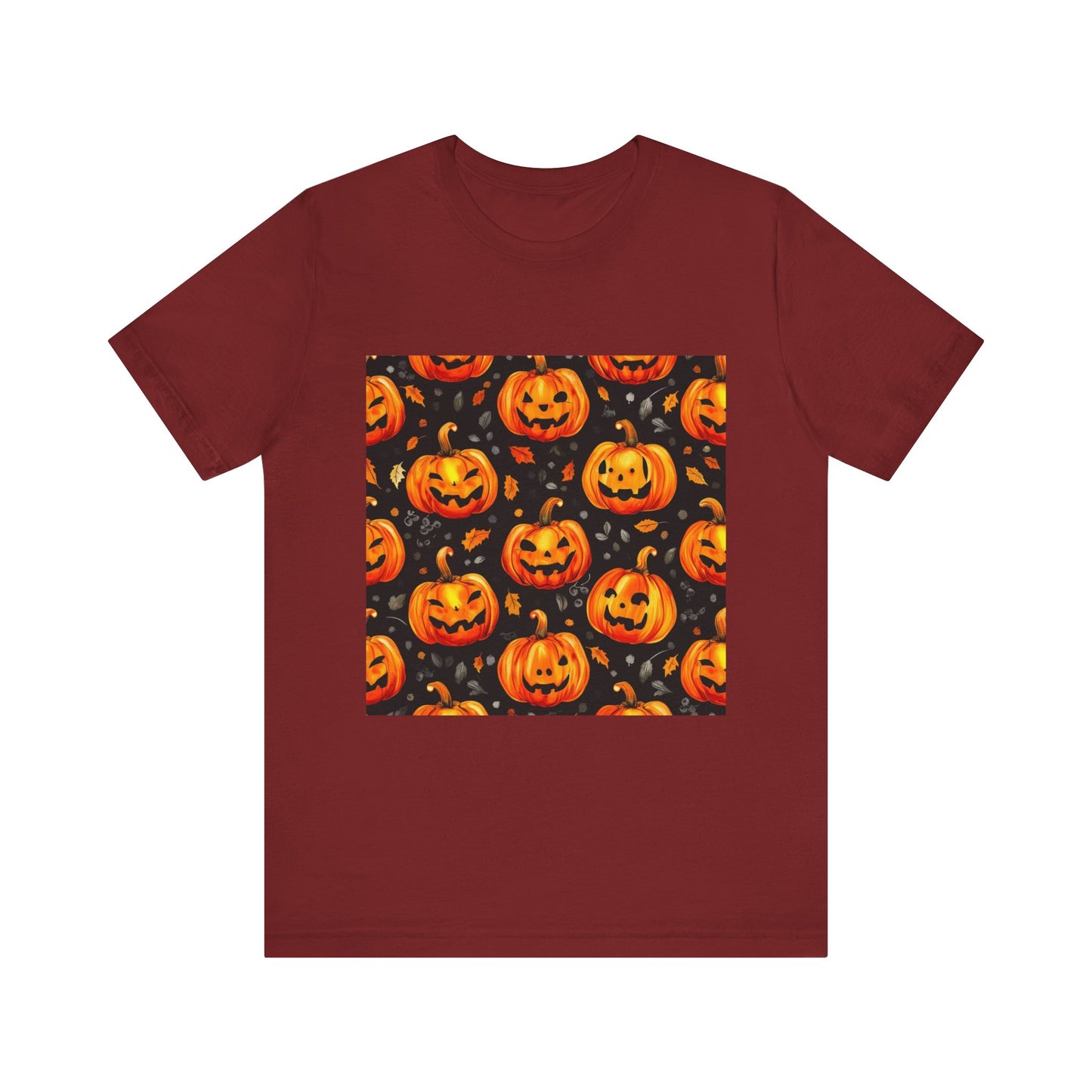 Cute Pumpkin Pattern Unisex Jersey Short Sleeve Tee