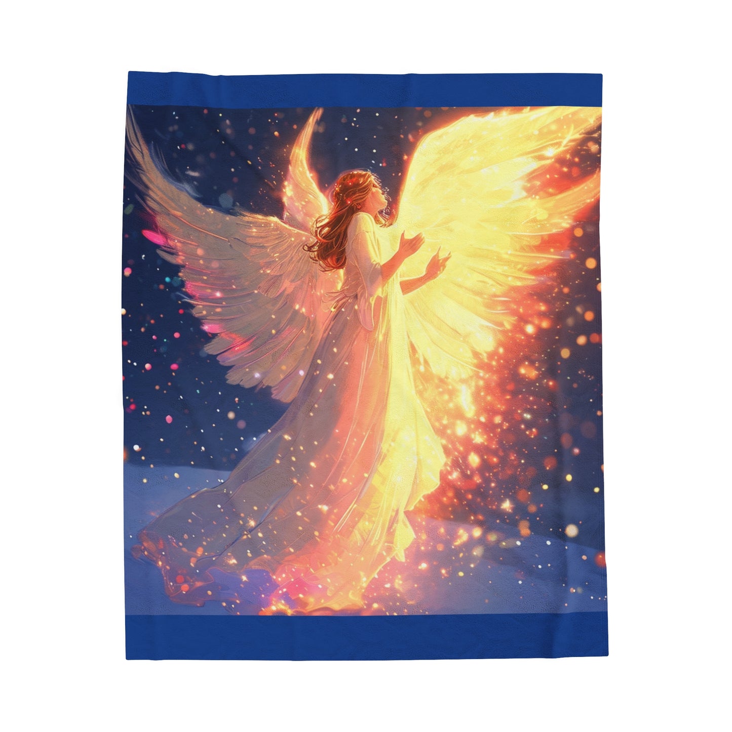 Beautiful Angel Velveteen Plush Blanket