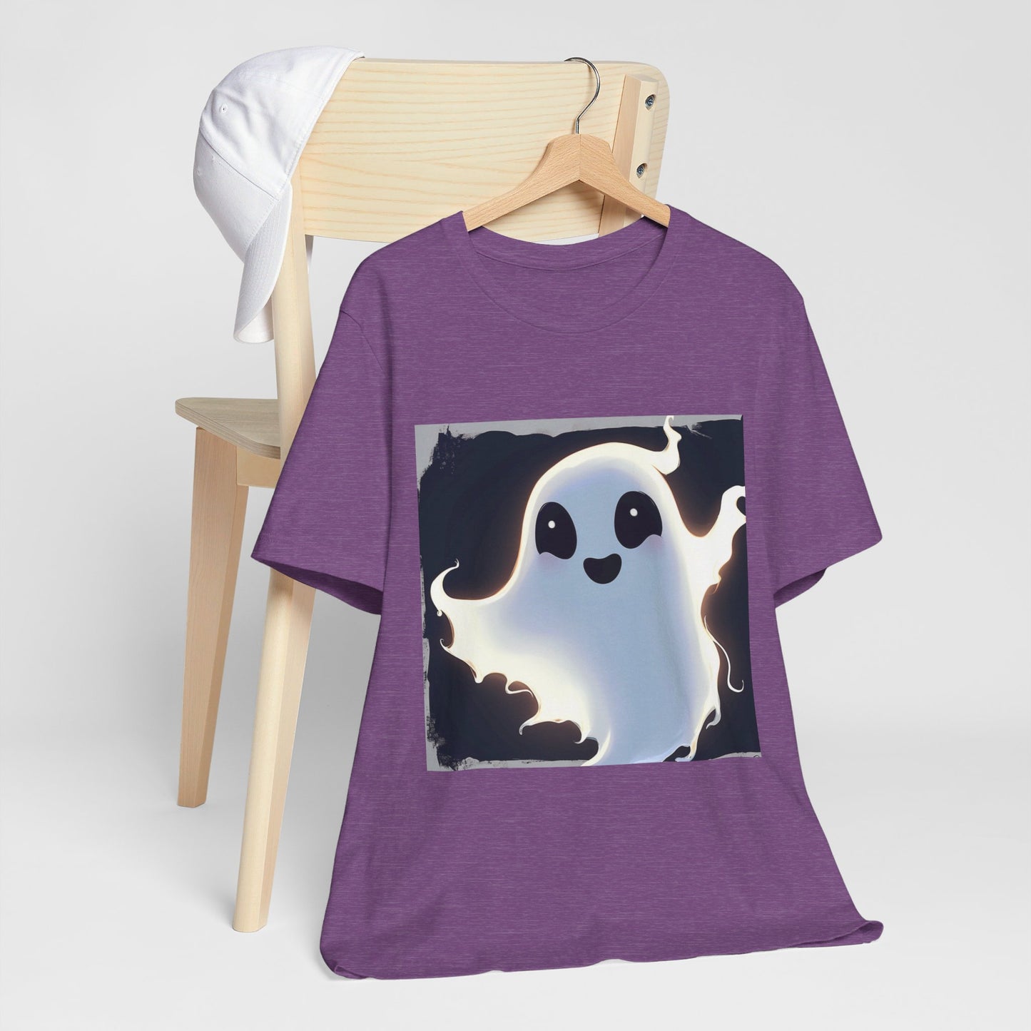 Cute Happy Ghost Unisex Jersey Short Sleeve Tee