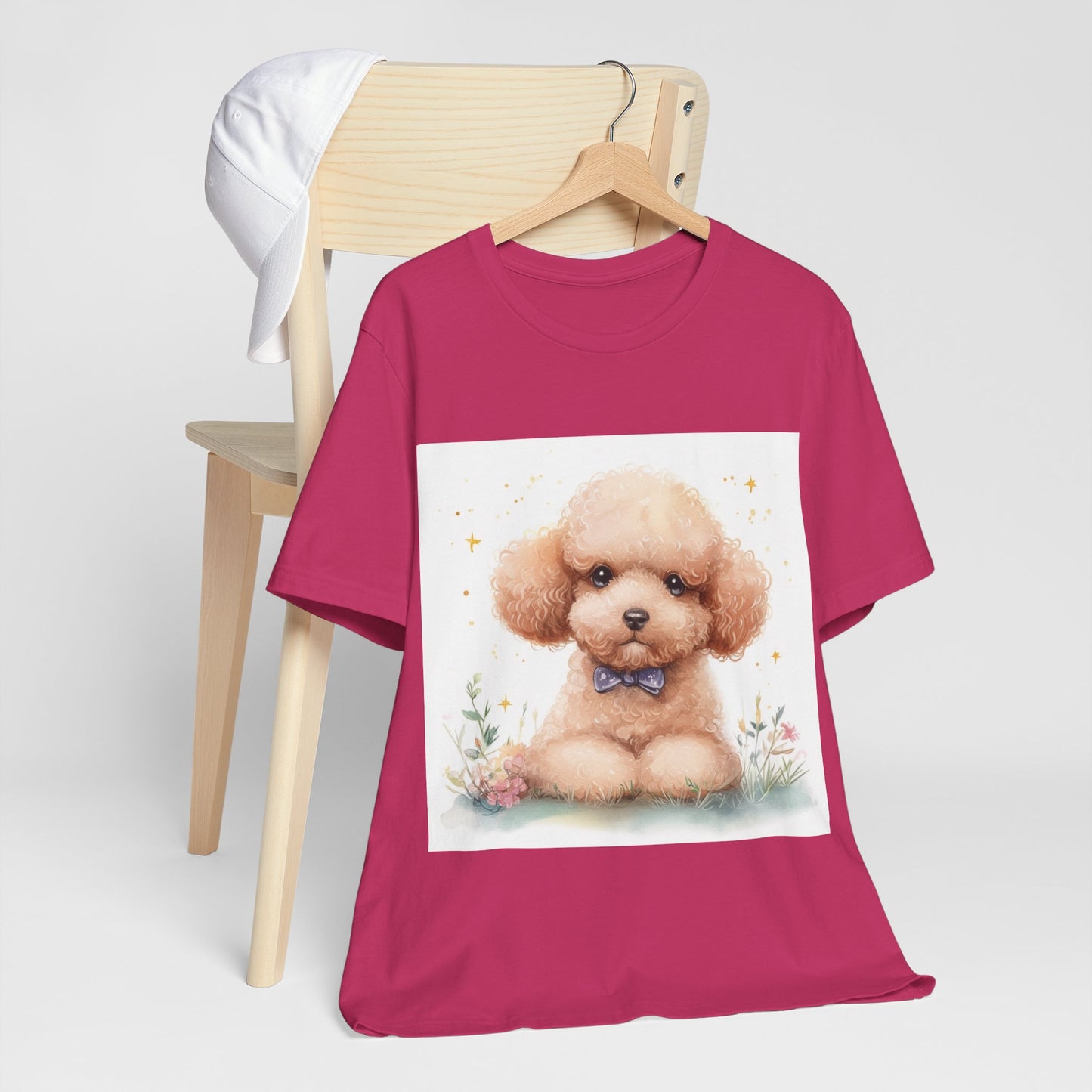 Cute Poodle Unisex Jersey Short Sleeve Tee