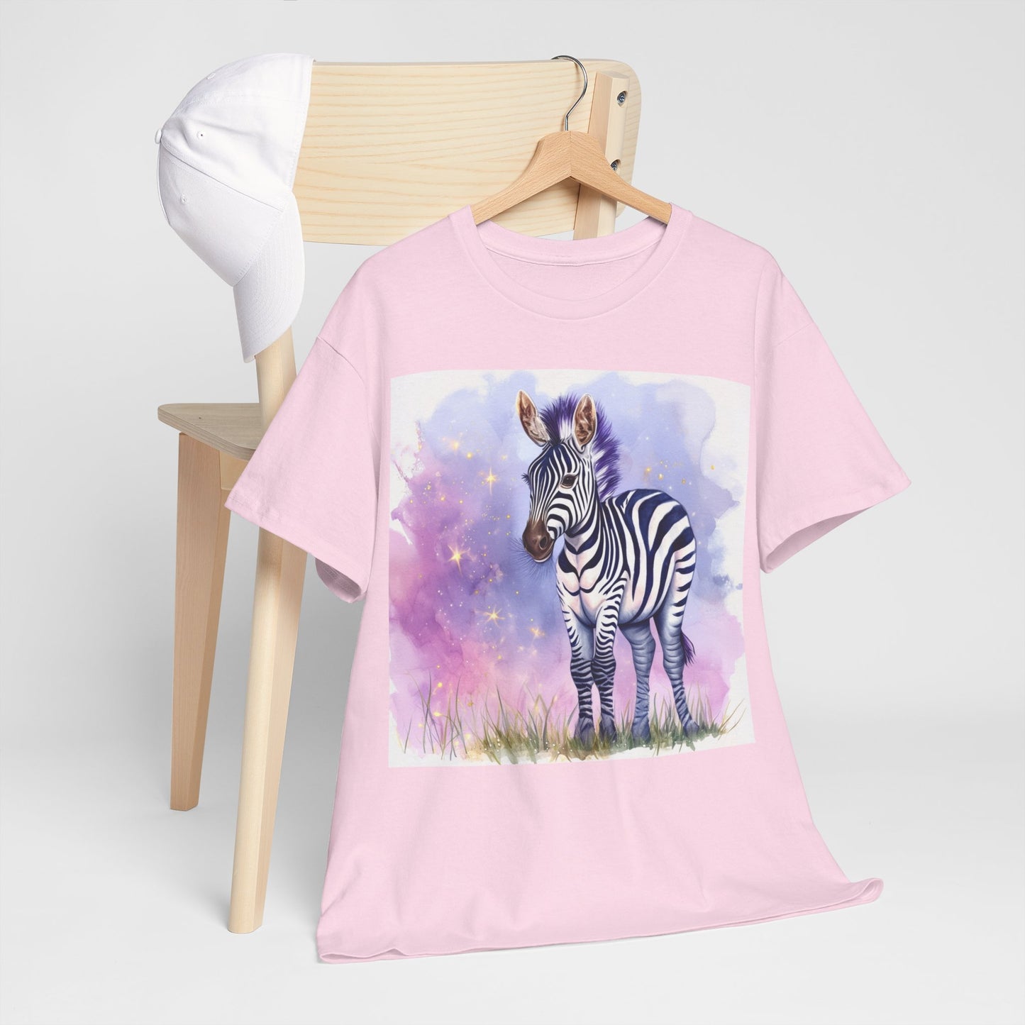 Adorable Zebra Unisex Heavy Cotton Tee